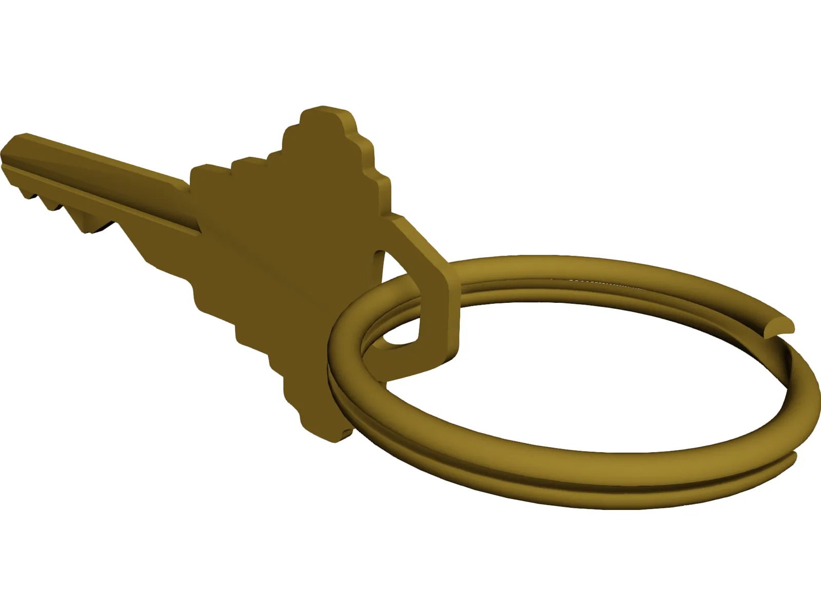House Key 3D Model main preview