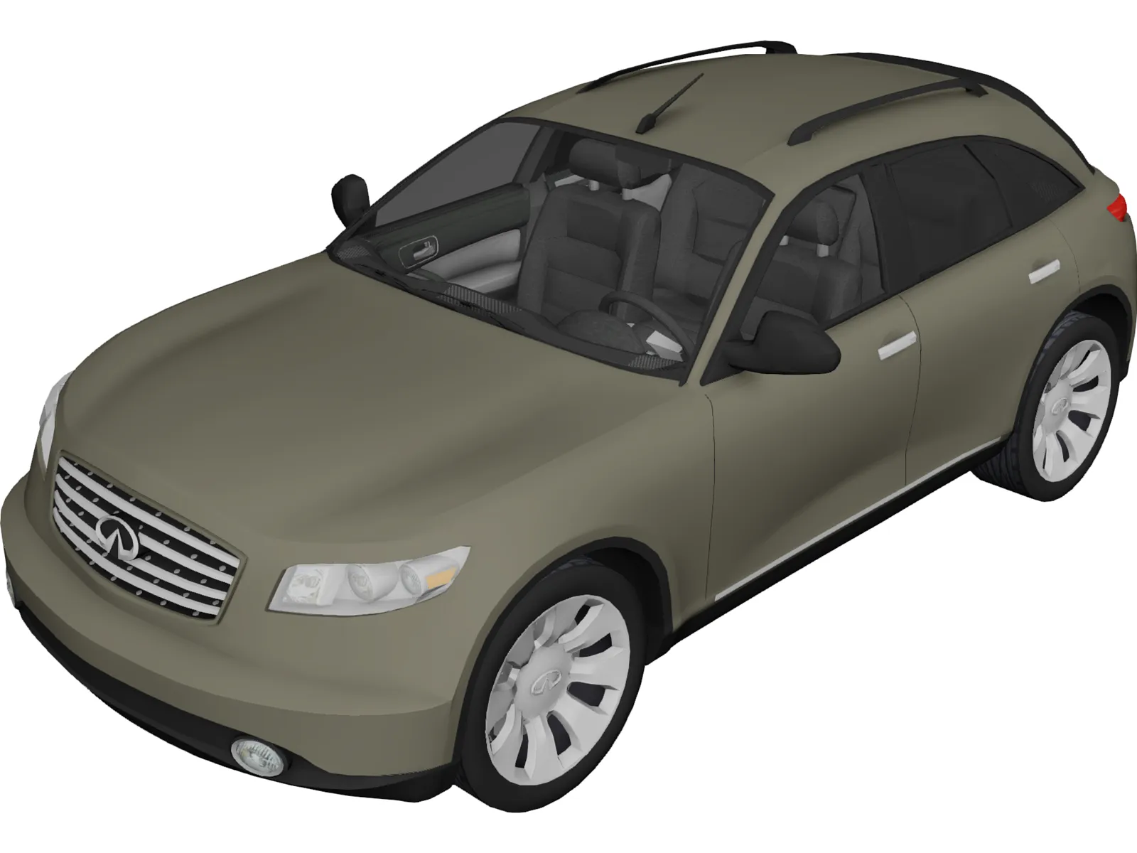 Infiniti FX45 3D Model main preview
