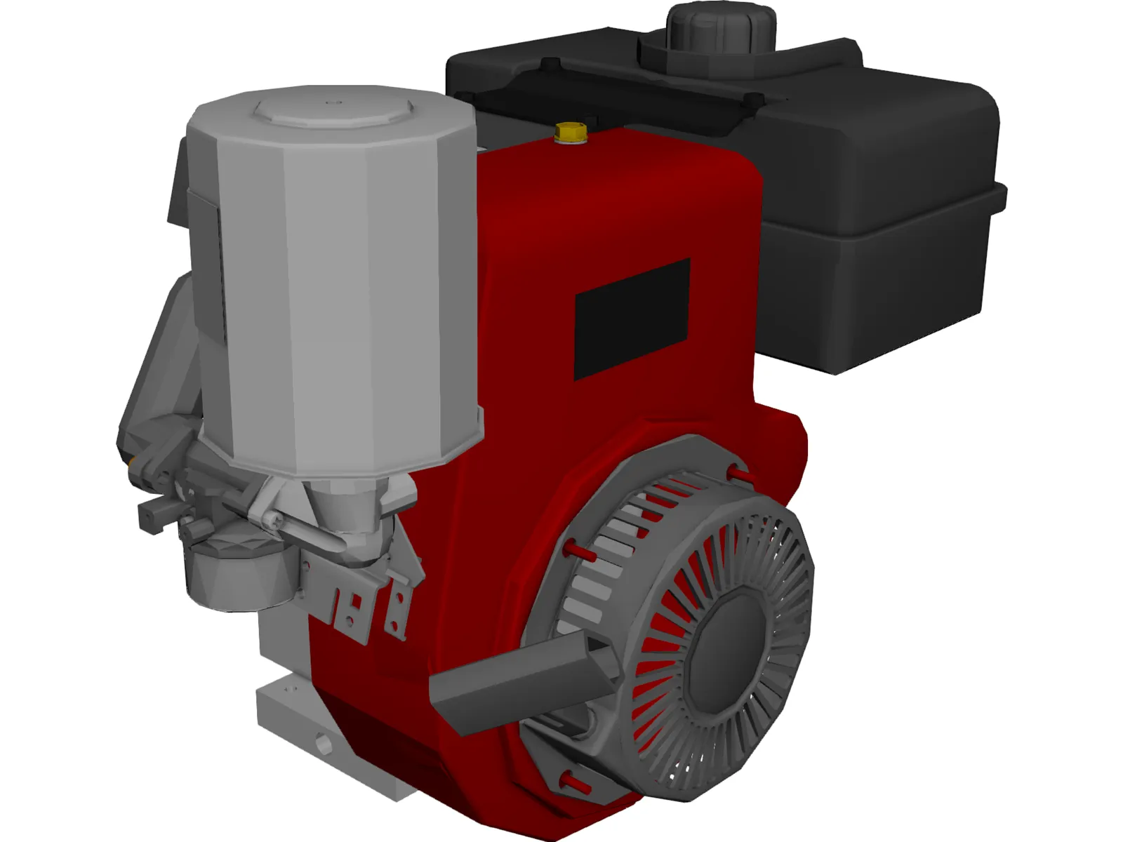Tecumseh 4-Stoke Engine 3D Model main preview