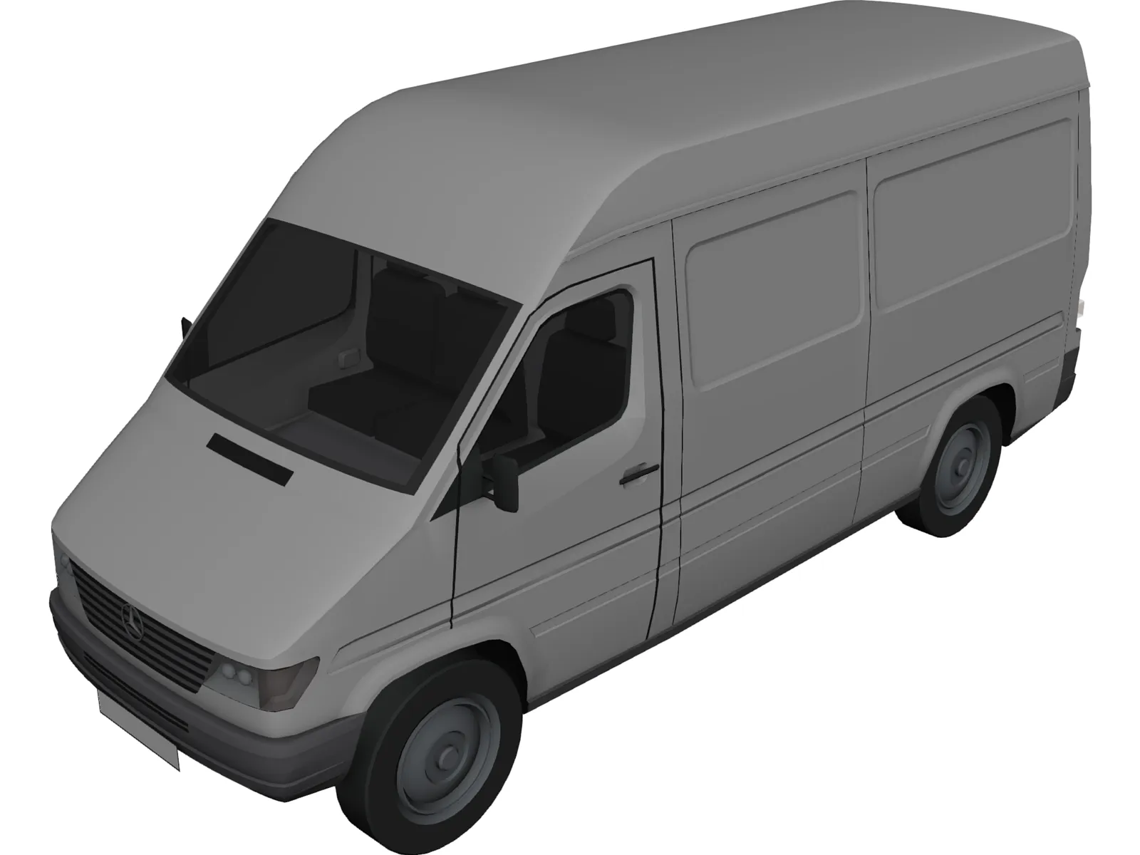 Mercedes-Benz Sprinter 3D Model main preview