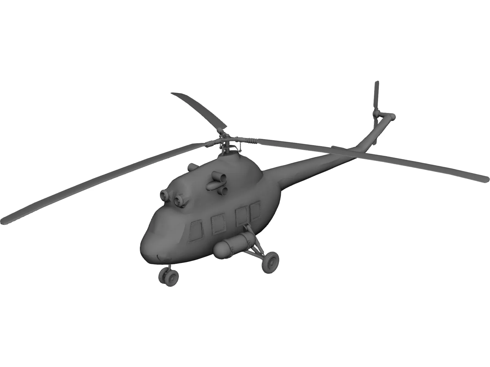 Mil Mi-2 Hoplite 3D Model main preview