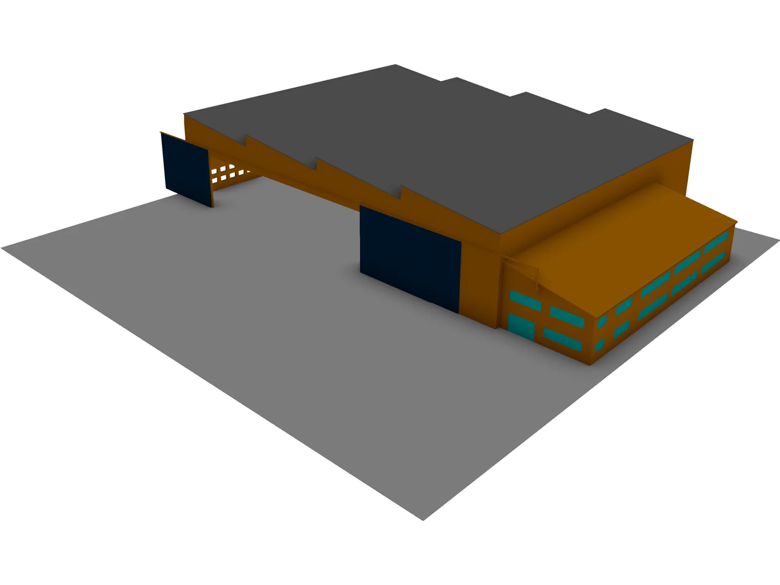 Aircraft Facility 3D Model main preview