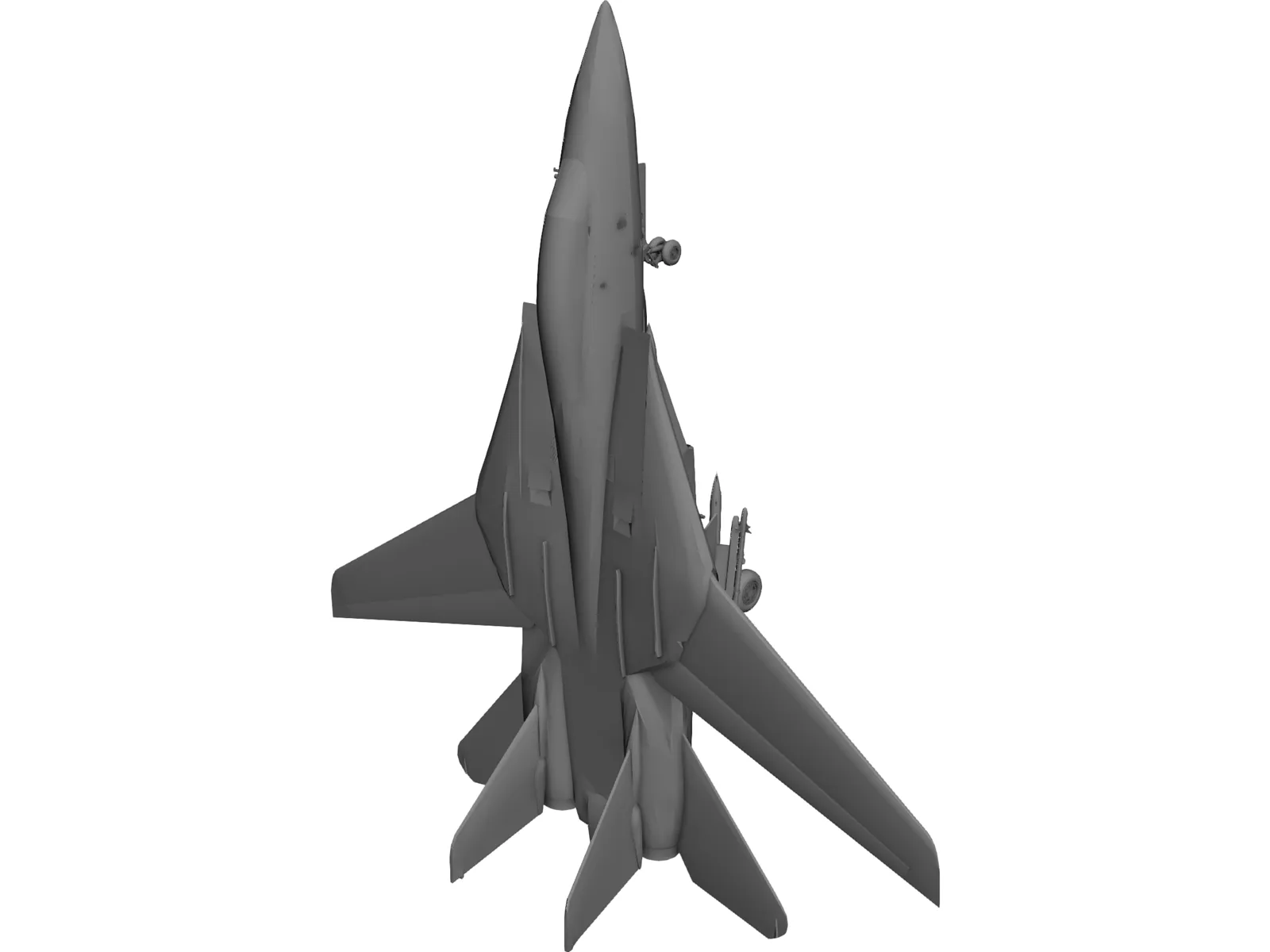 F-14 Tomcat Fighter 3D Model main preview