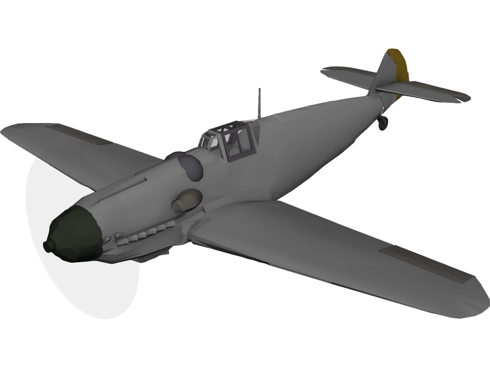 Messerschmitt BF-109G6 3D Model main preview