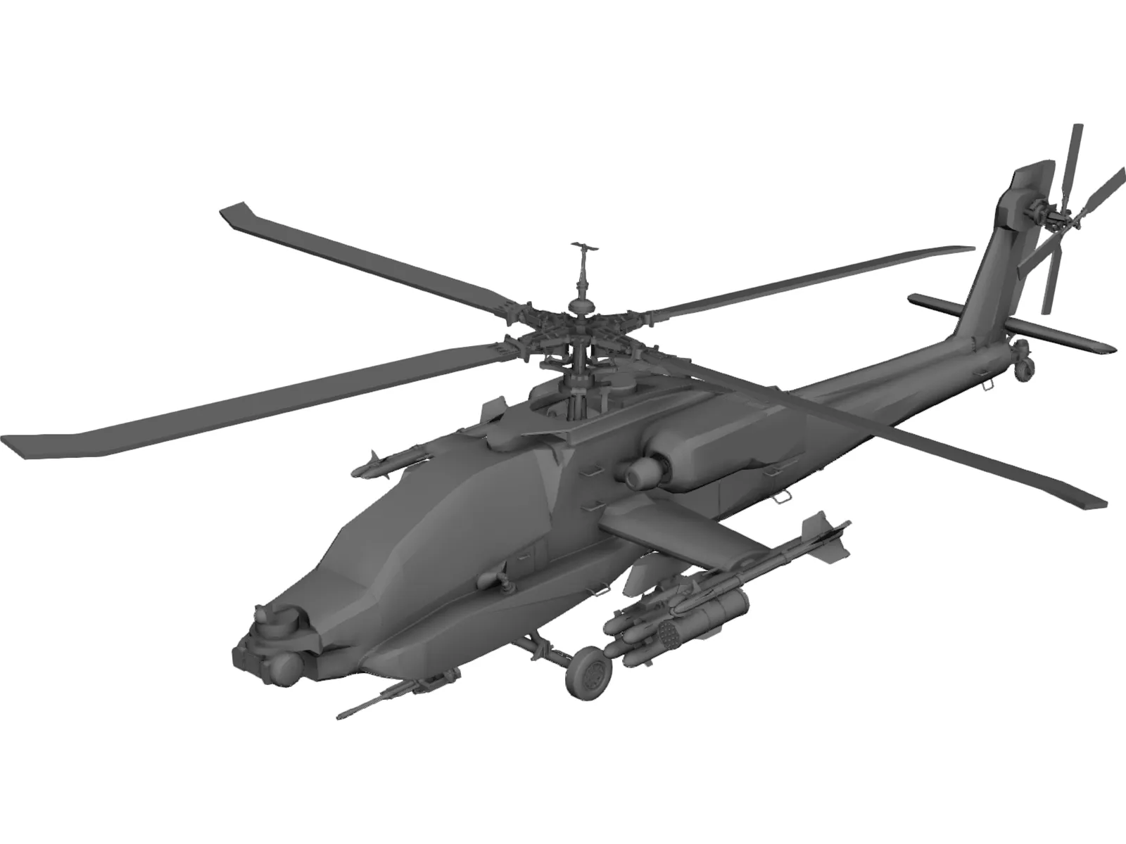 Boeing AH-64D Apache Longbow 3D Model main preview