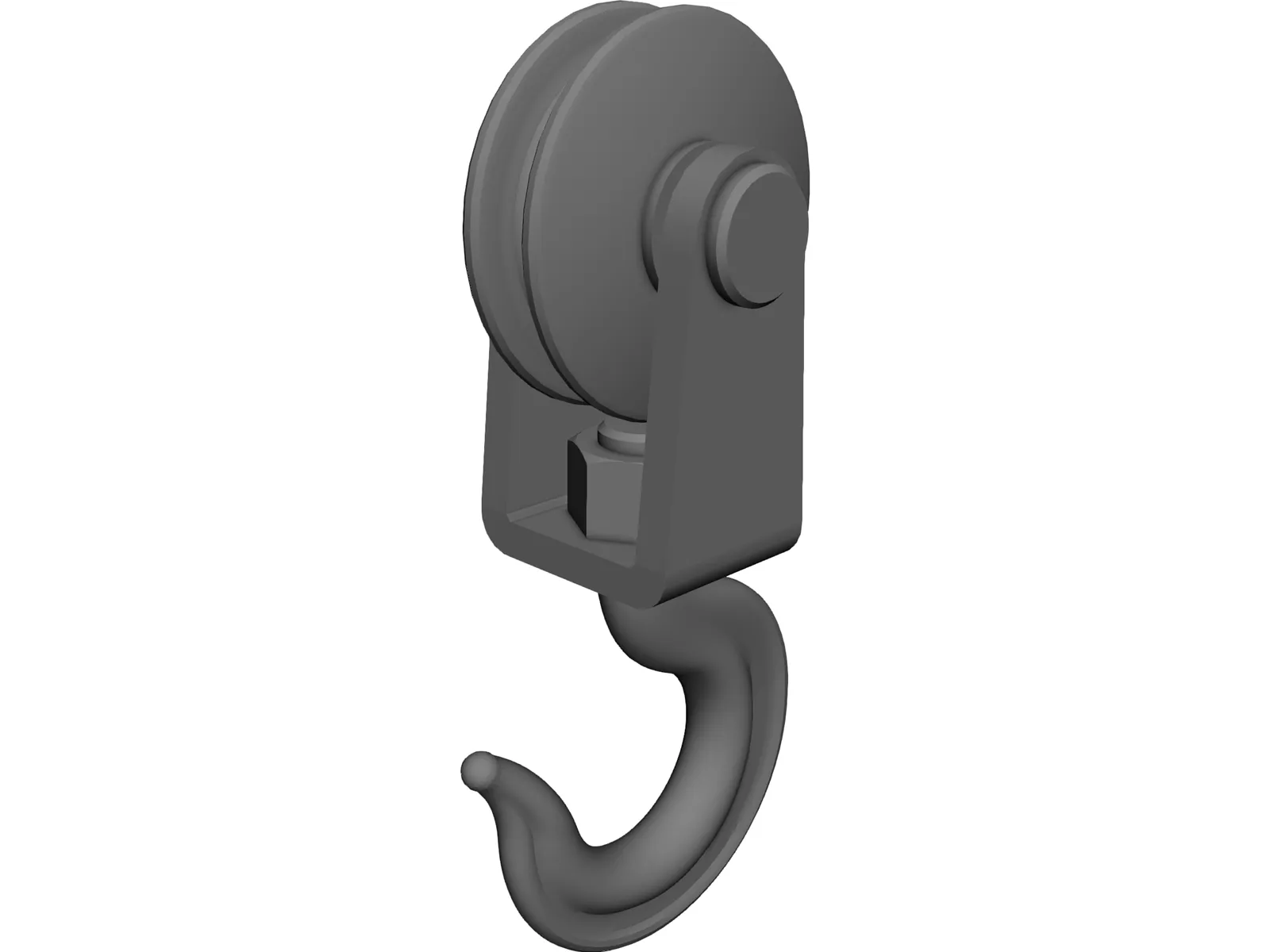 Hook and Pulley 3D Model main preview