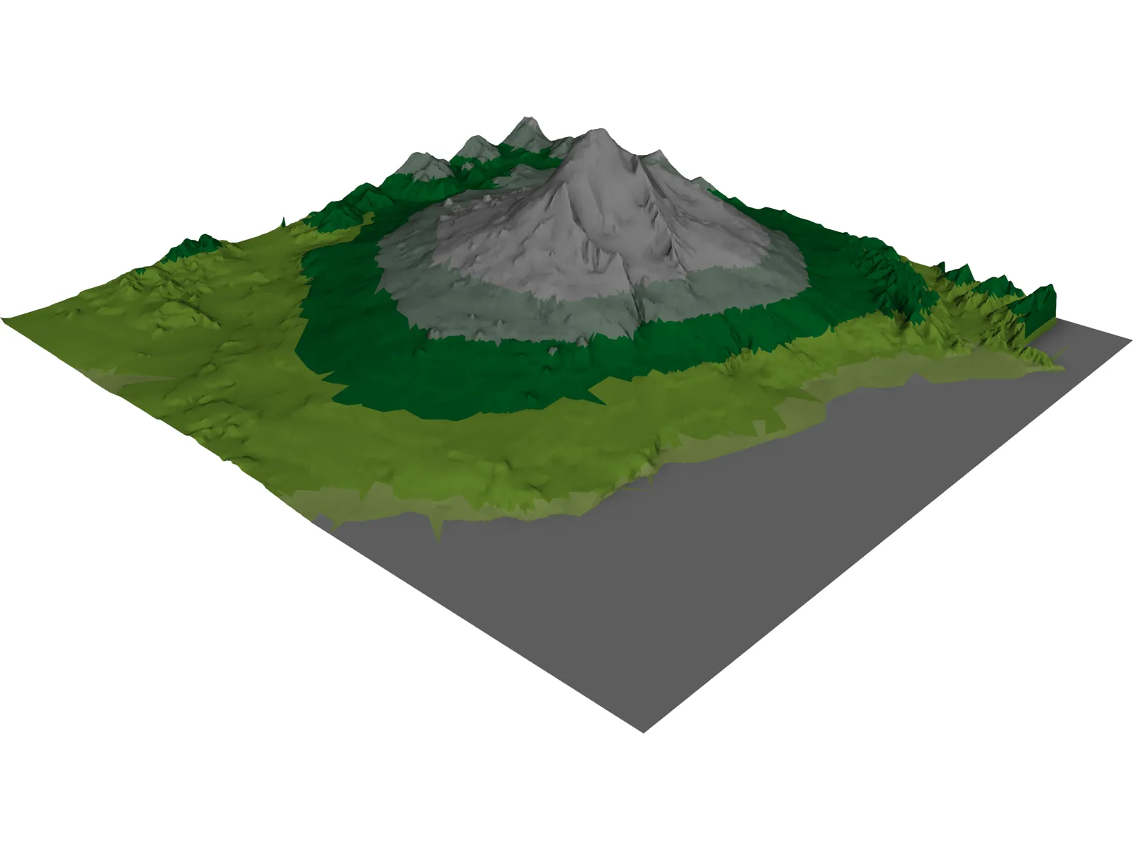 Volcano Etna Italy 3D Model main preview