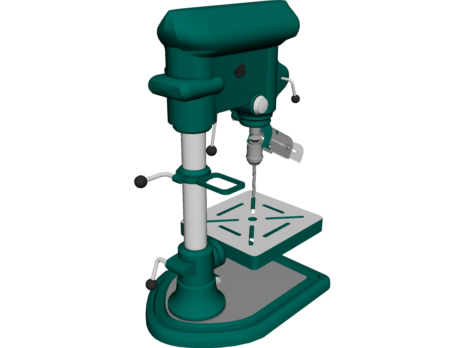 Drilling Machine 3D Model main preview