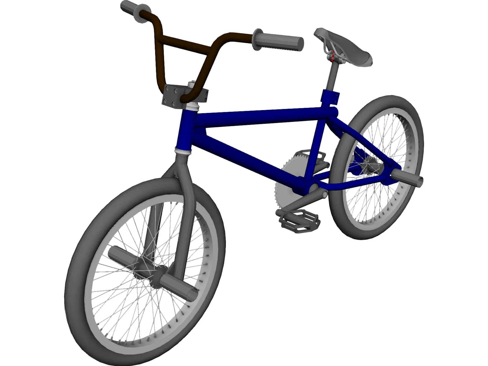 Bike BMX Trial 3D Model main preview