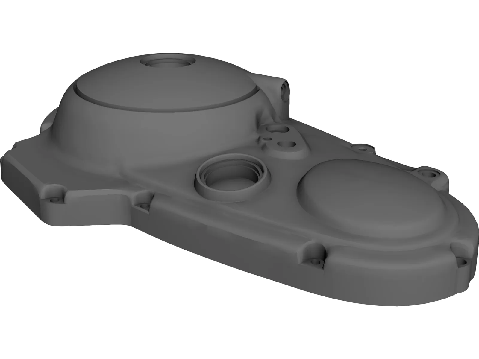 Clutch Cover 3D Model main preview