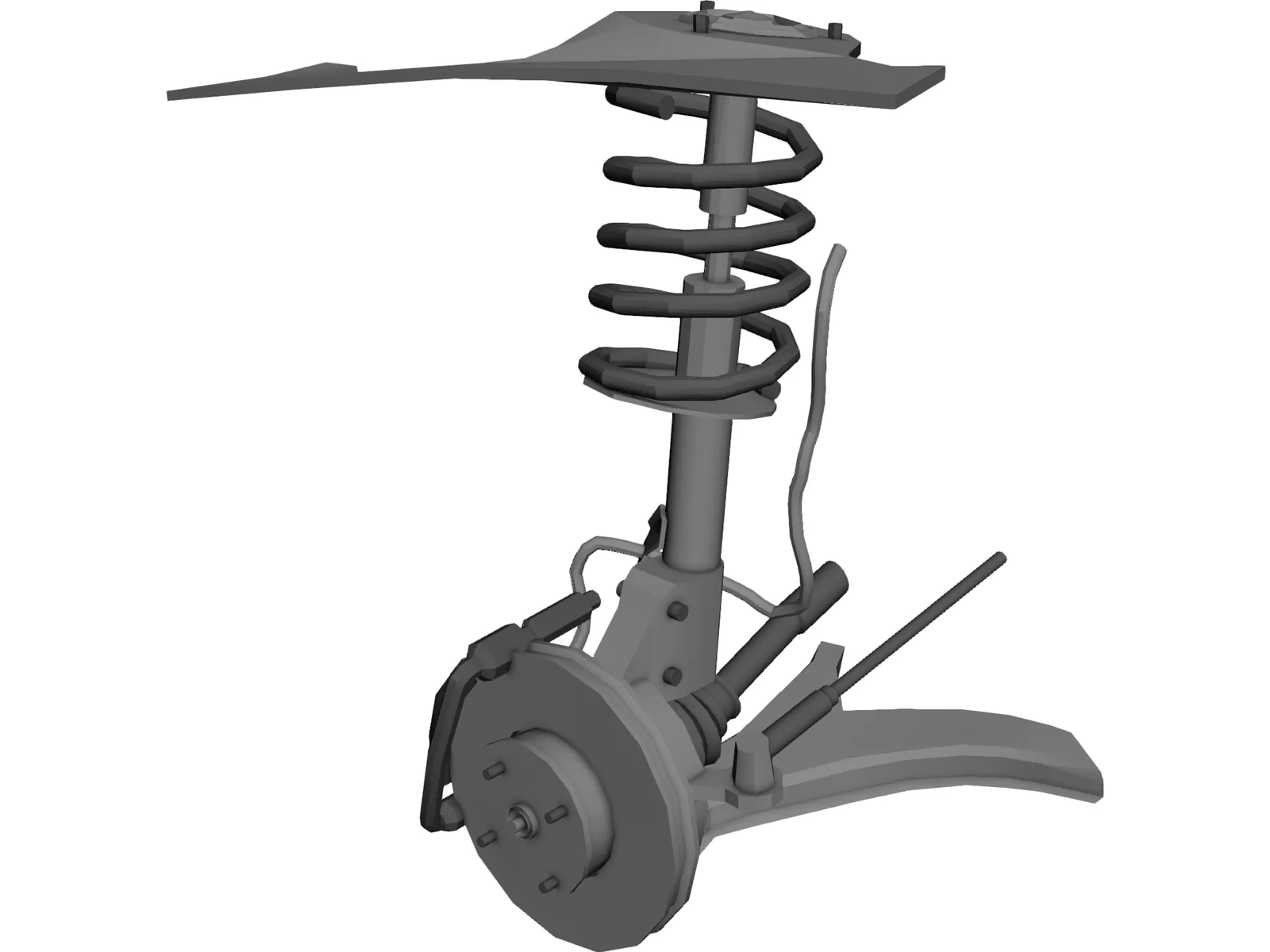 Suspention System 3D Model main preview
