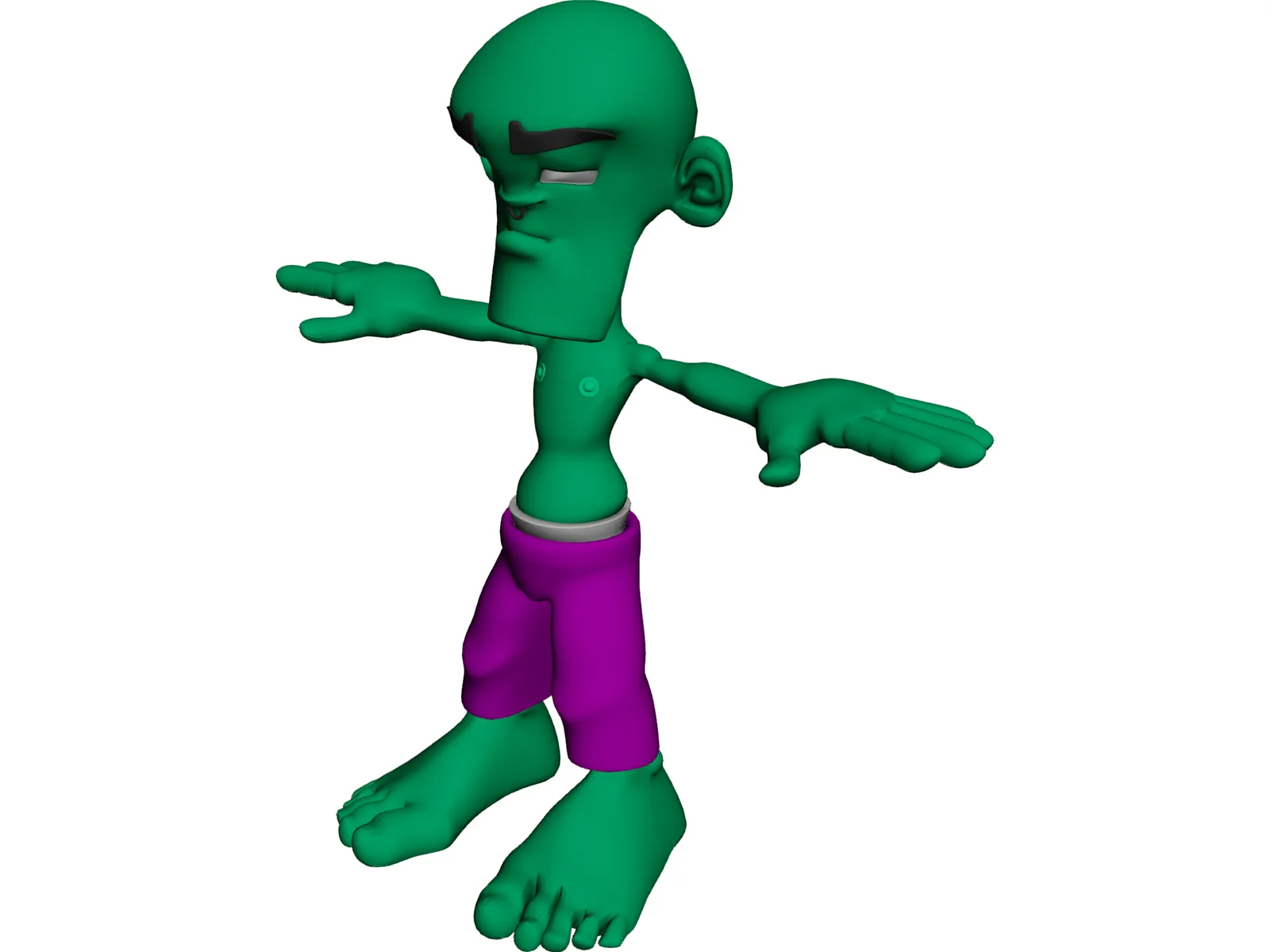 Hulky Cartoon 3D Model main preview