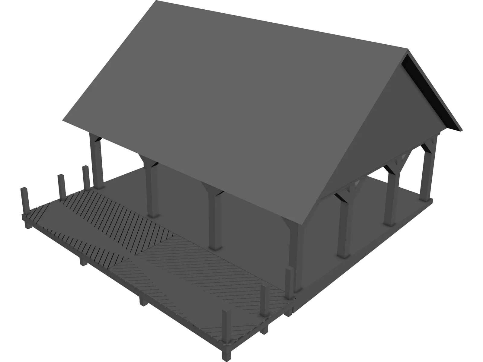 Park Pavillion 3D Model main preview