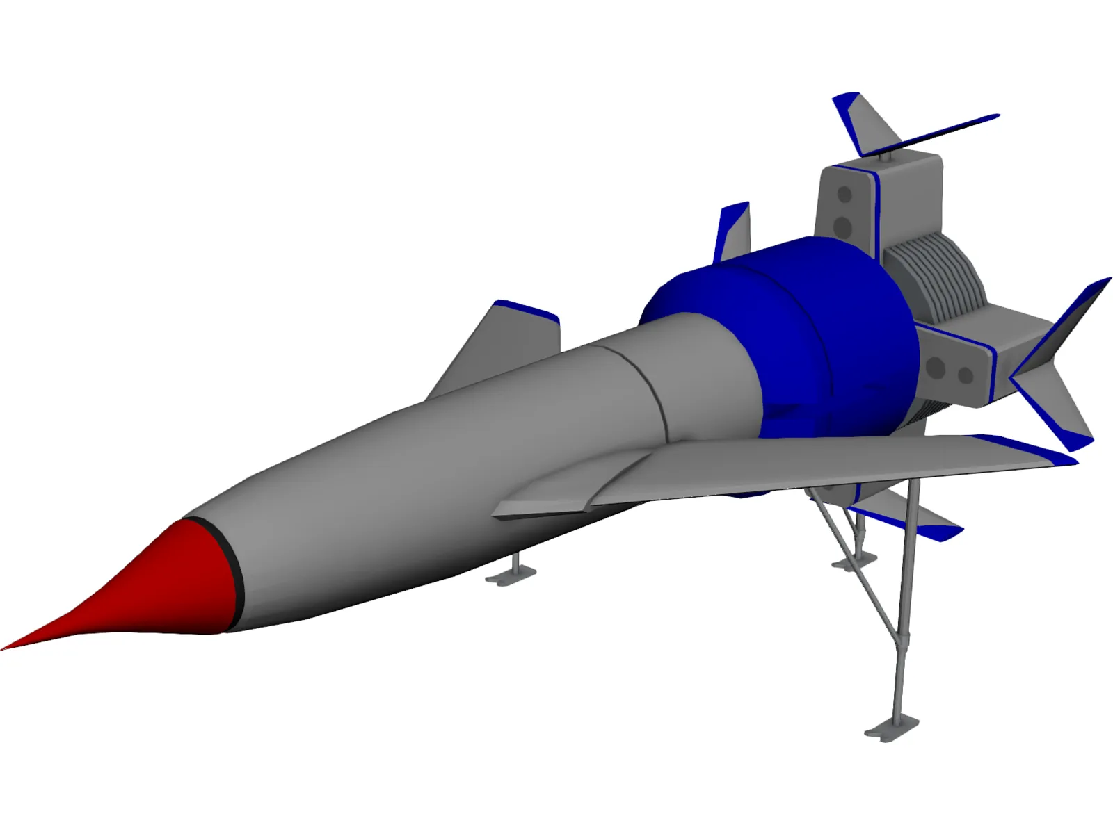 Thunderbird 3D Model main preview