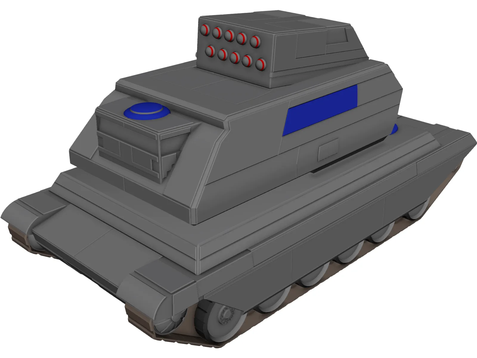 Hunter Support Tank 3D Model main preview