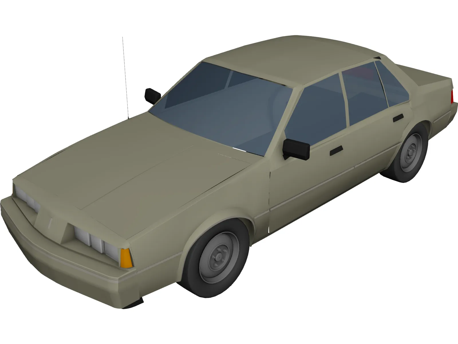 Oldsmobile Firenza 3D Model main preview