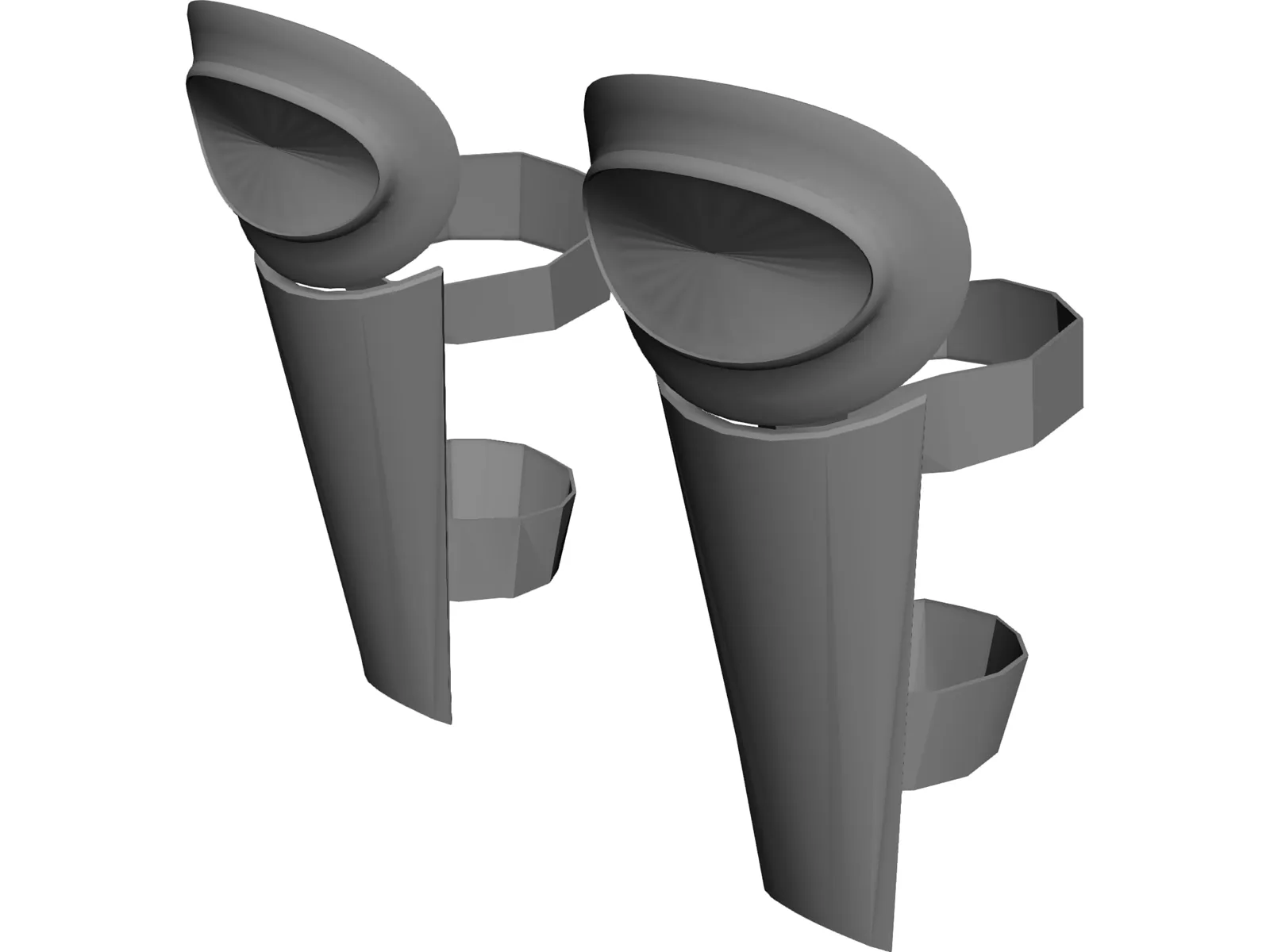Baseball Catcher Shin Guard 3D Model main preview