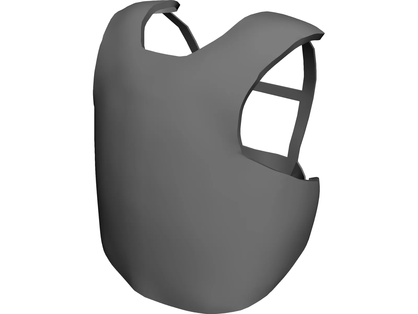 Baseball Catcher Body Guard 3D Model main preview