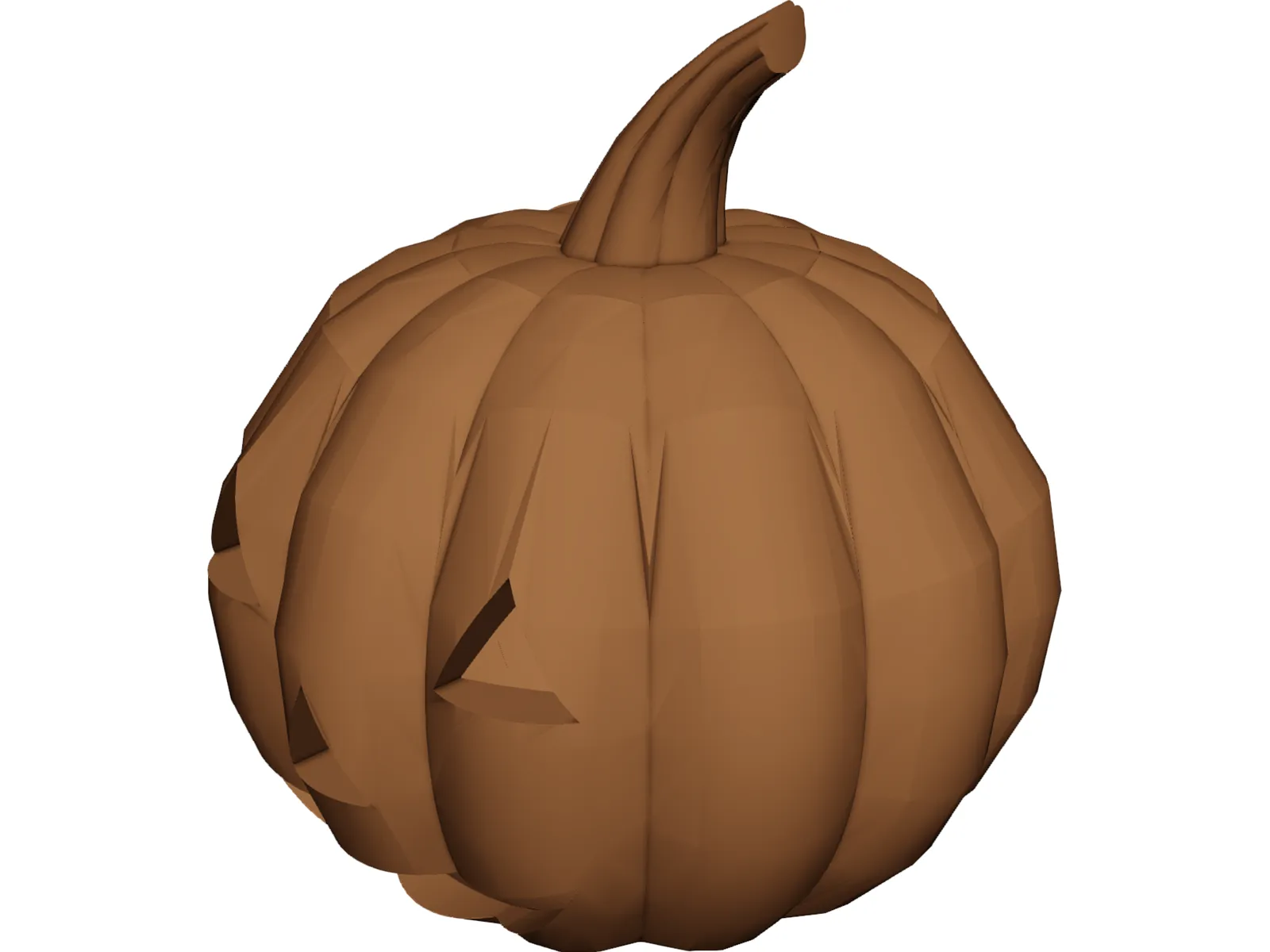 Jack-o-Lantern 3D Model main preview
