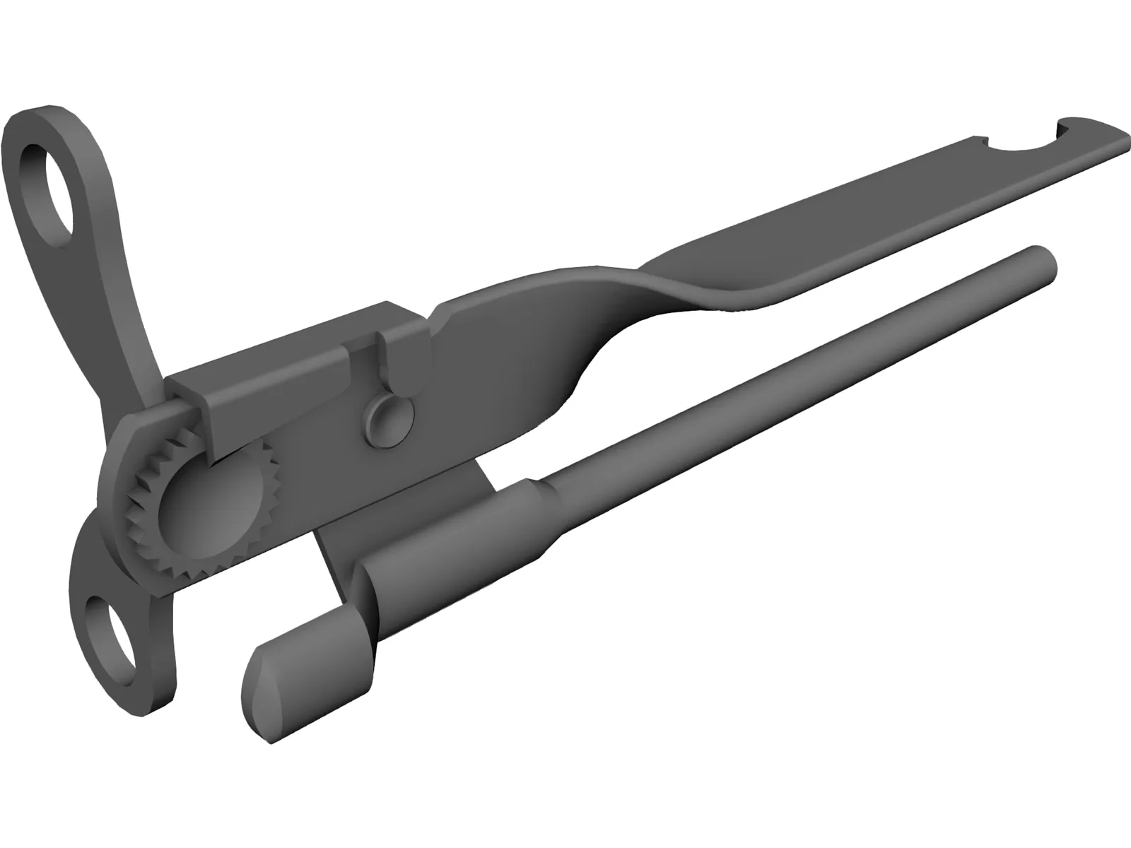 Can Opener 3D Model main preview