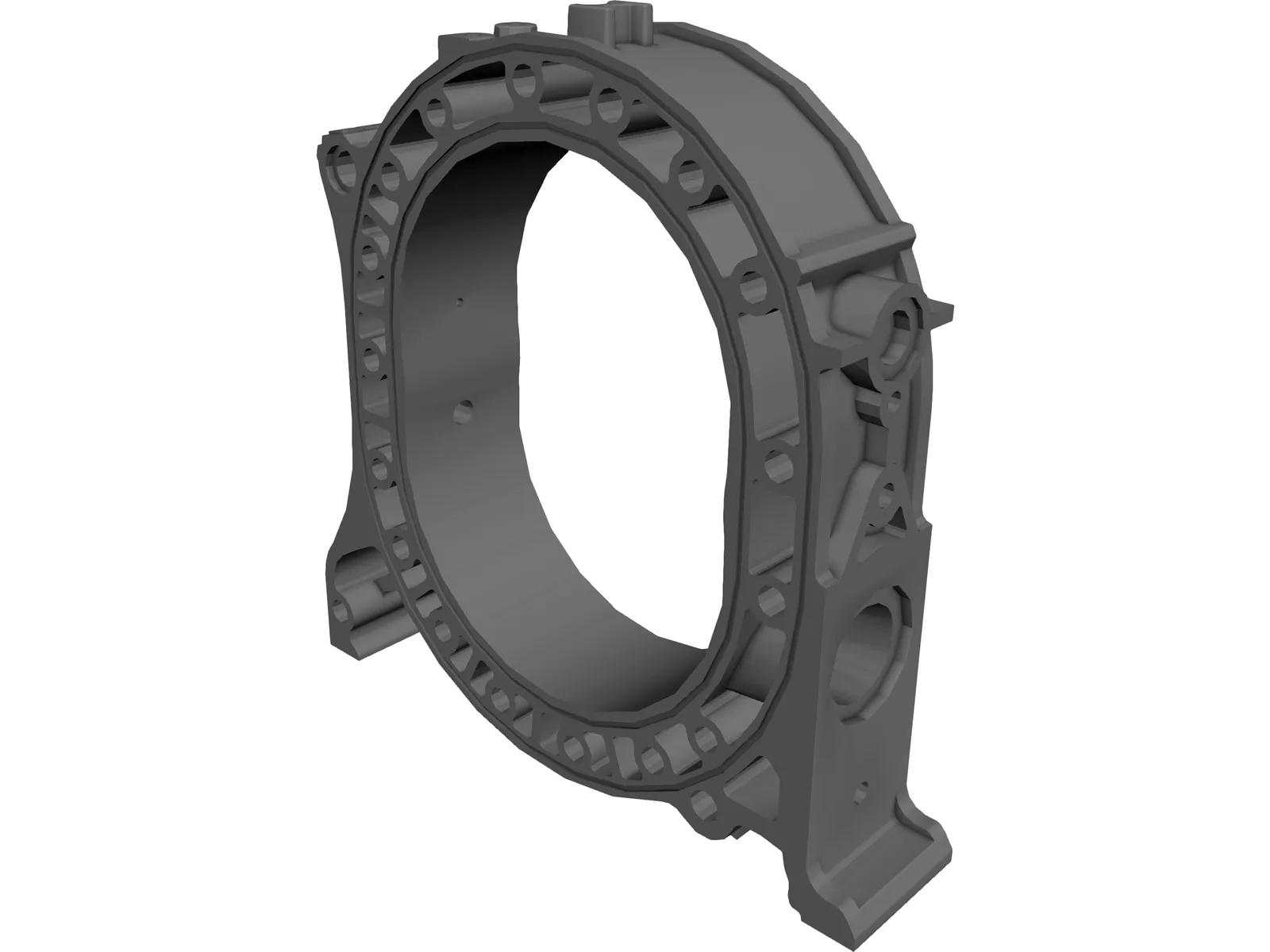 Mazda 12A Rotor Housing 3D Model main preview