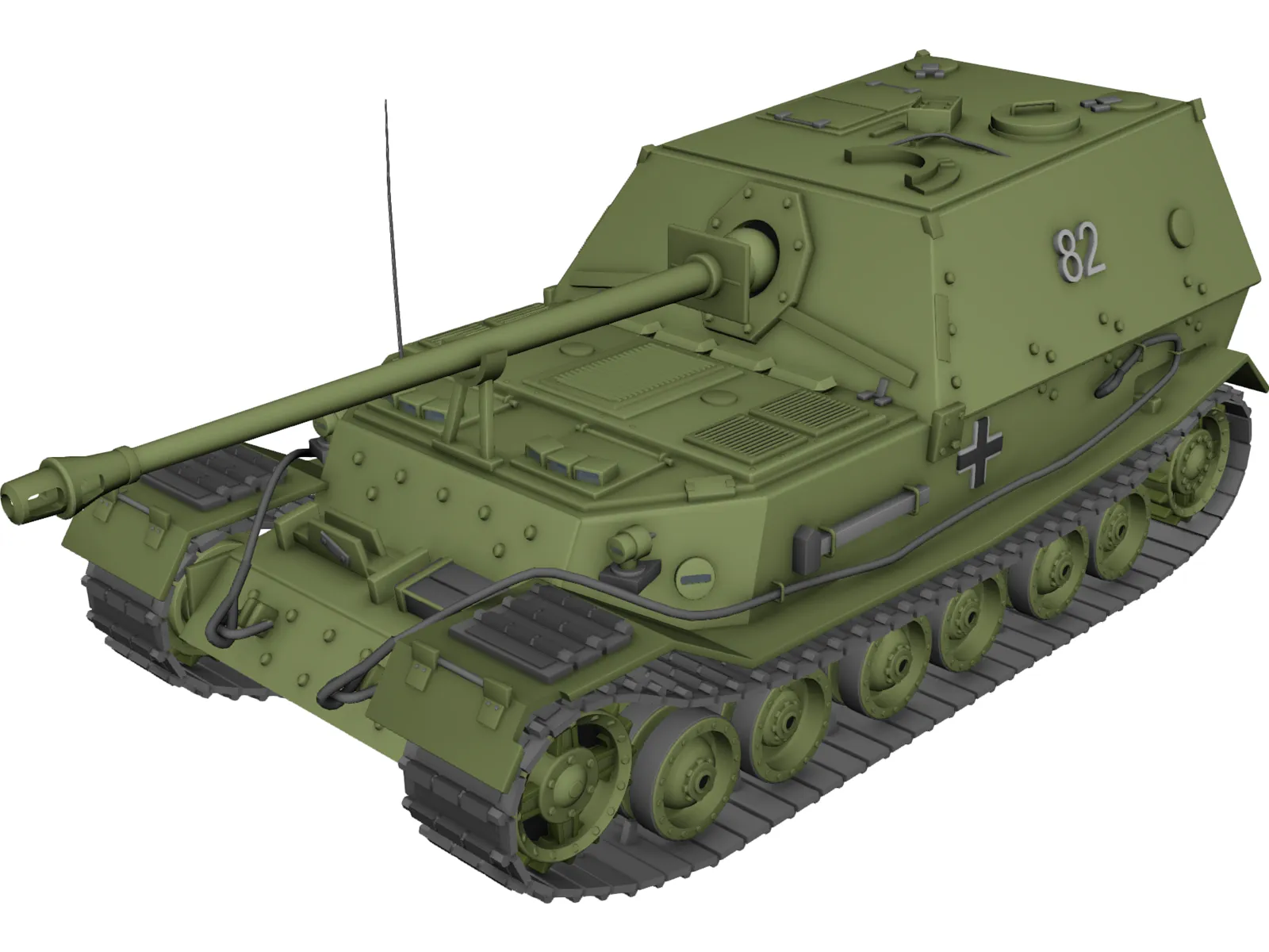 SAU Ferdinand 3D Model main preview
