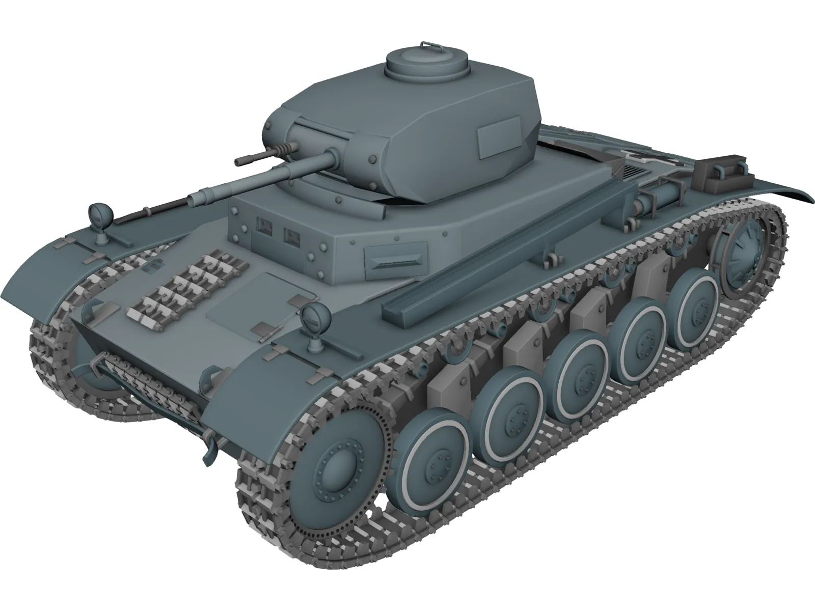 PzKpfw II (Tiger) 3D Model main preview