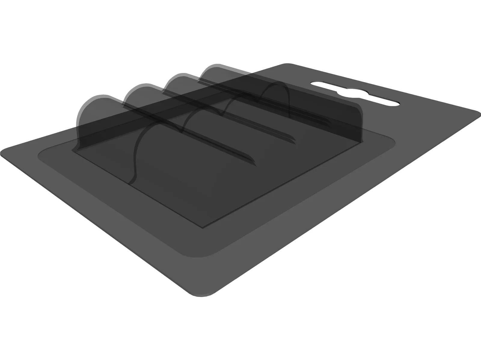 Battery Blister Pack 3D Model main preview