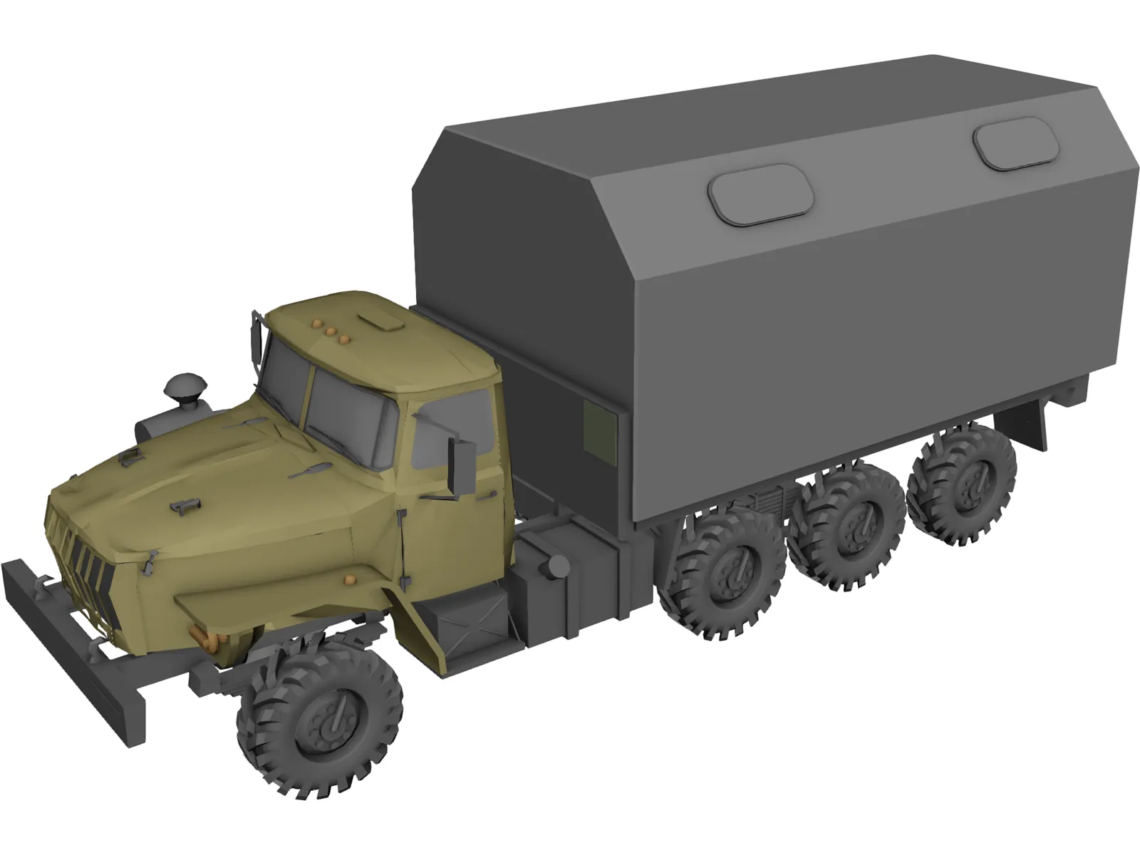 Ural Truck 3D Model main preview