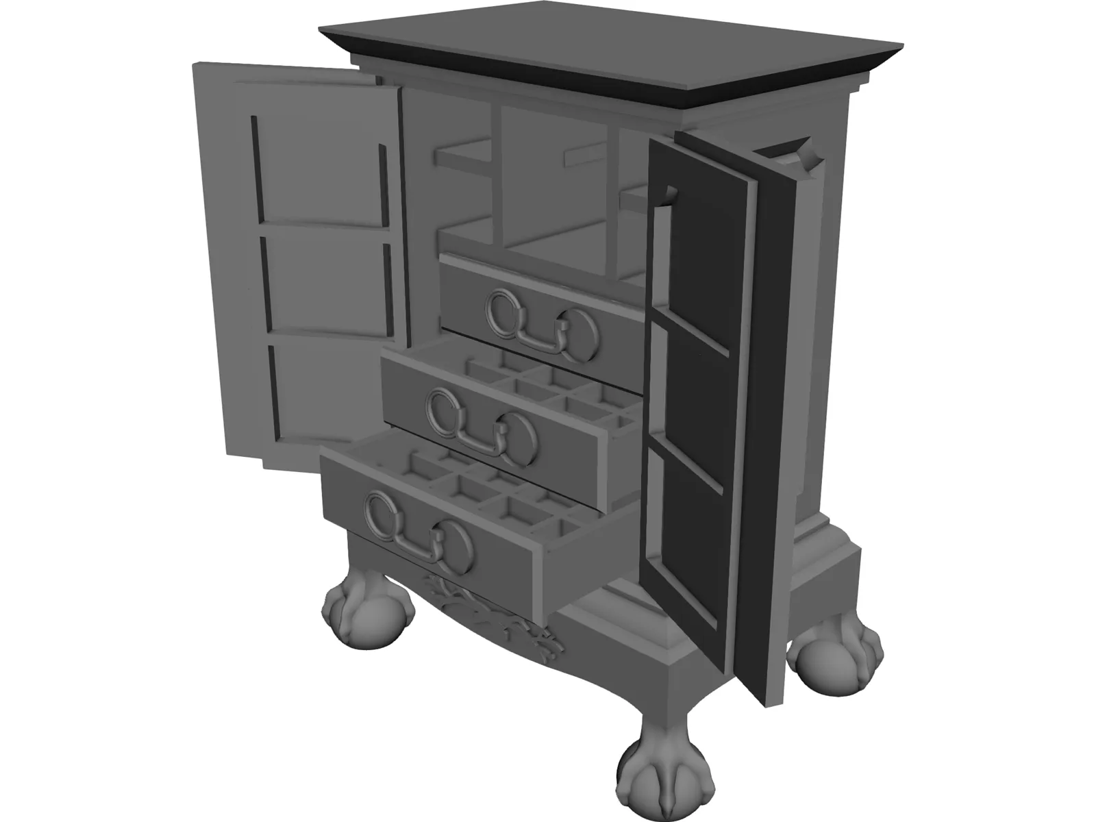Cabinet of Curiosities 3D Model main preview