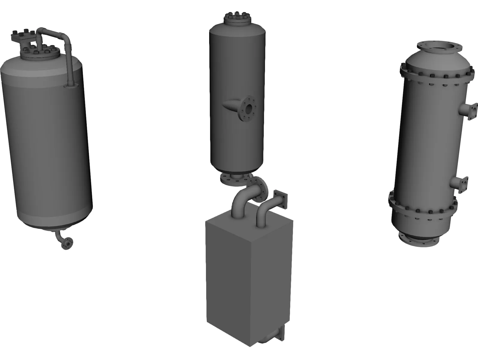 Heat Exchangers Set 3D Model main preview