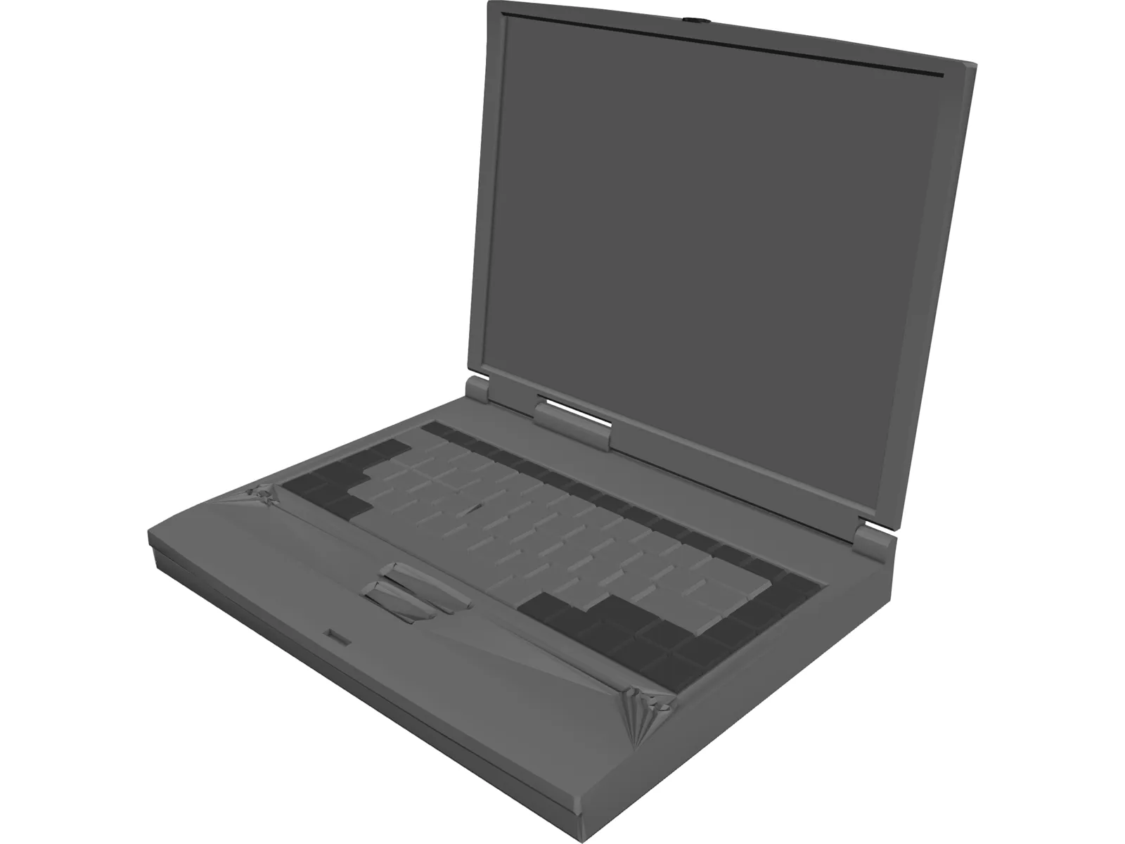 Notebook Toshiba 3D Model main preview