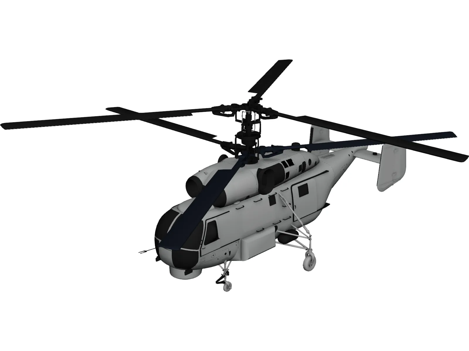 Kamov Ka-27M Helix 3D Model main preview