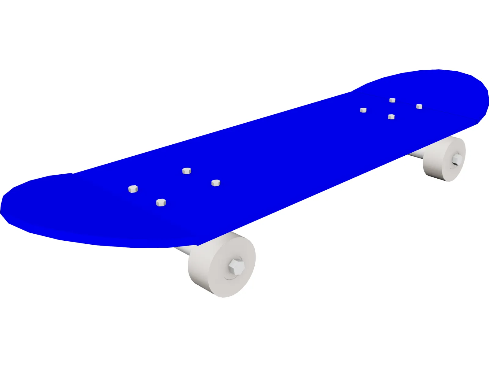 Skateboard 3D Model main preview