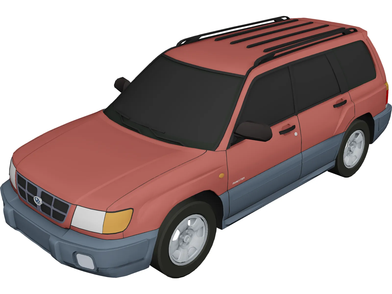 Subaru Forester (1997) 3D Model main preview