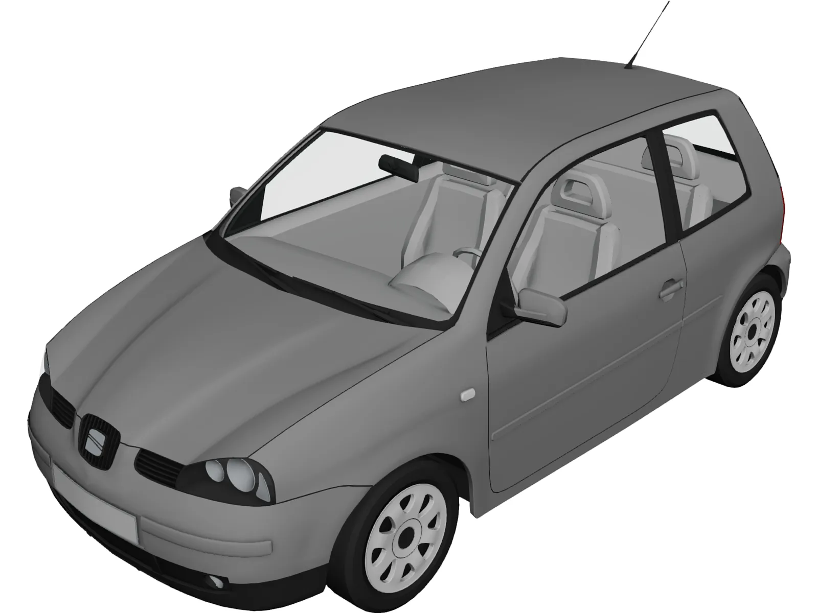 Seat Arosa 3D Model main preview