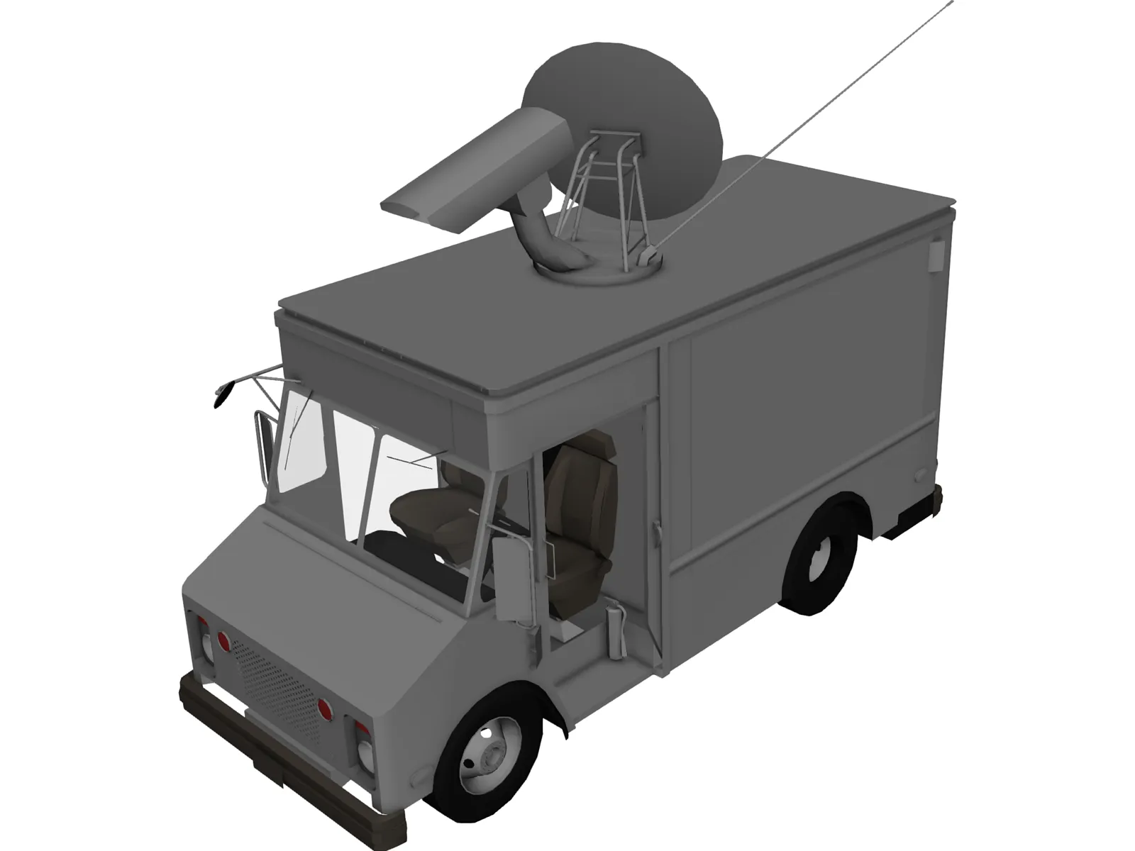 Chevrolet TV Van (1988) 3D Model main preview