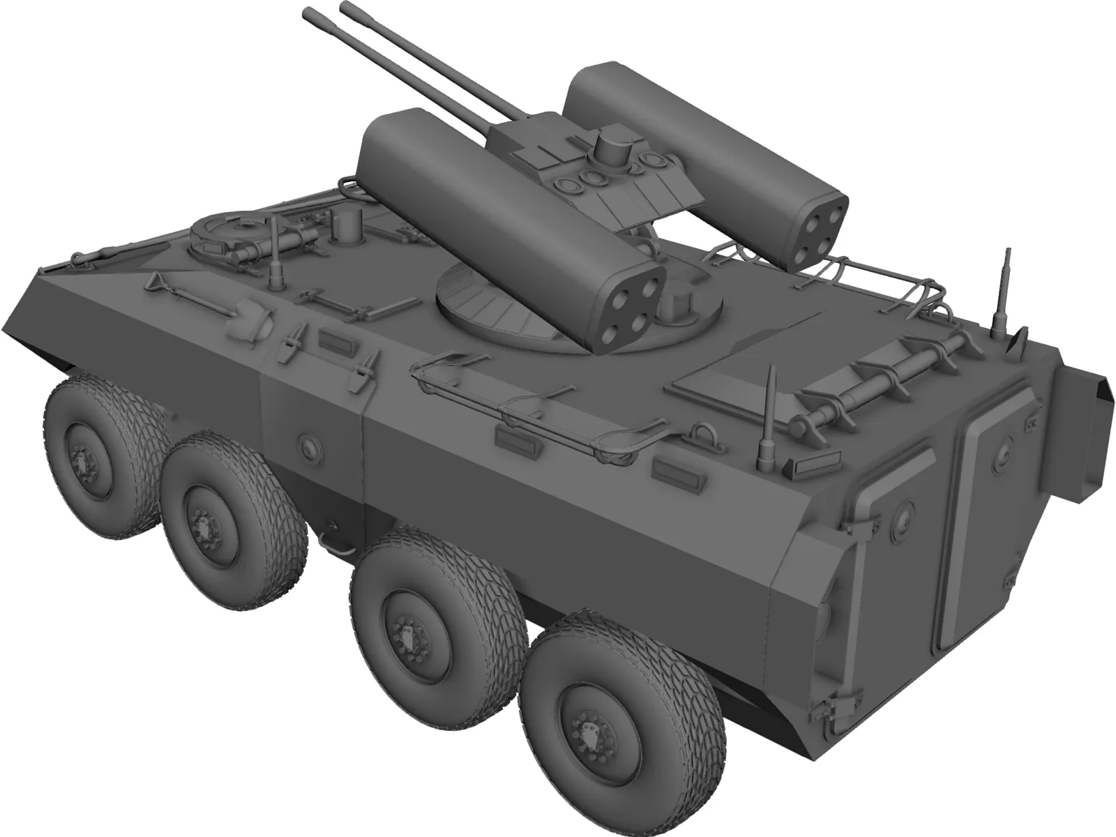 Future Combat Vehicle 3D Model main preview