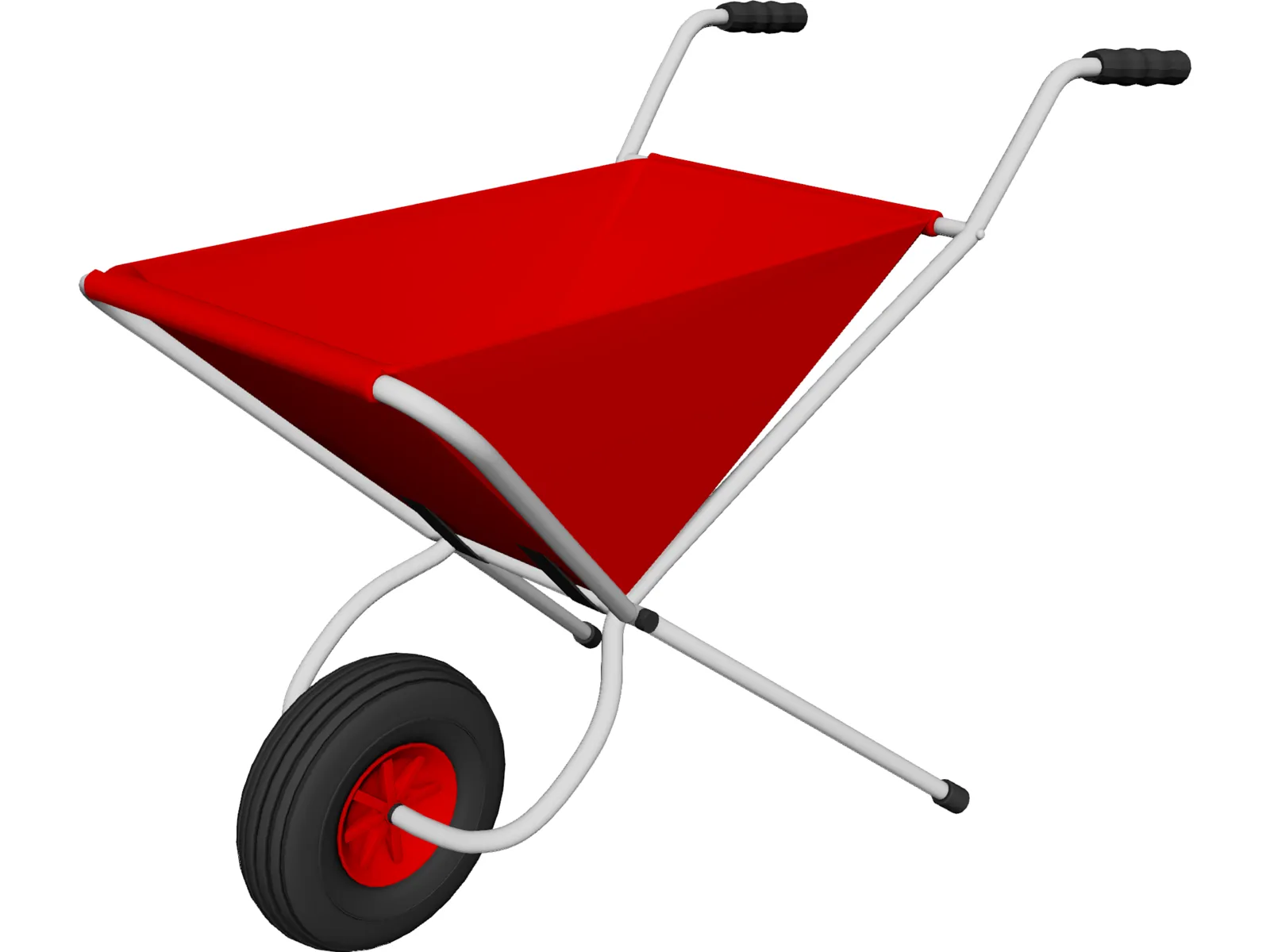 Wheelbarrow 3D Model main preview