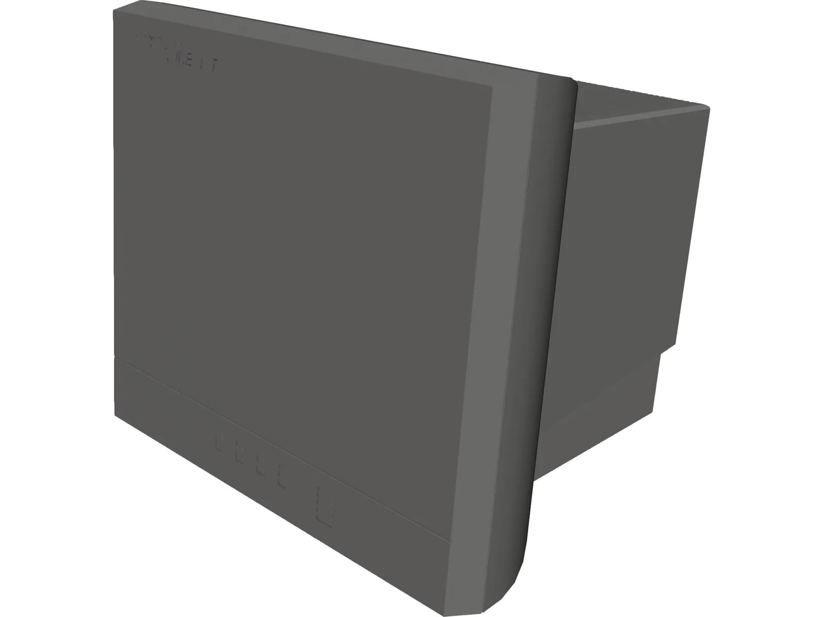 Monitor CRT (19 inch) 3D Model main preview
