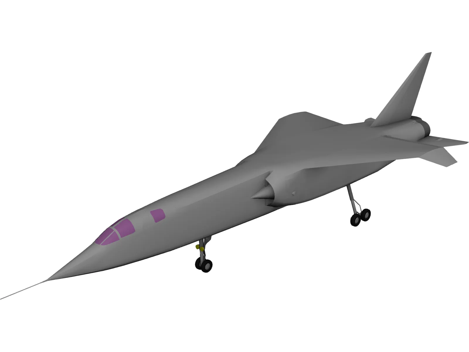 BAC TSR-2 3D Model main preview