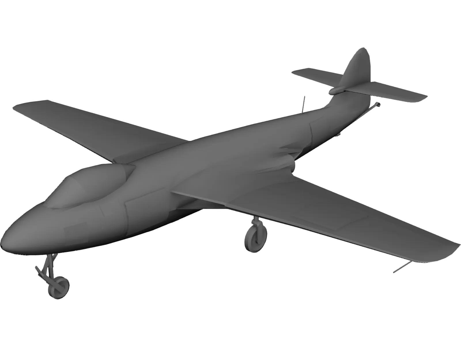 Hawker Sea Hawk 3D Model main preview