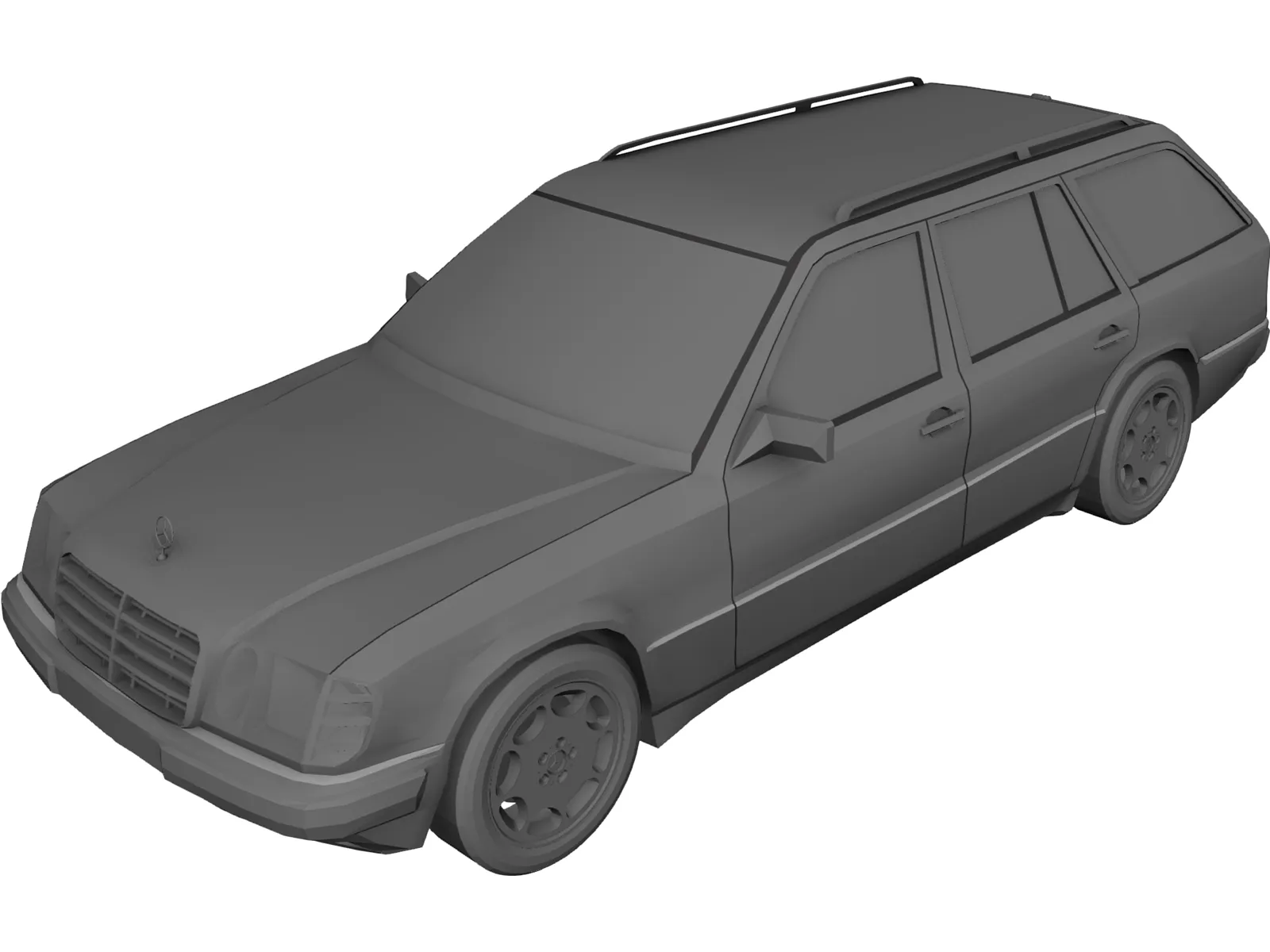 Mercedes-Benz E-Class T-Model 3D Model main preview