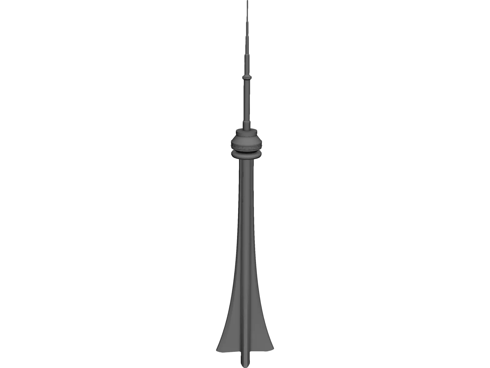 Tower CN Toronto 3D Model main preview