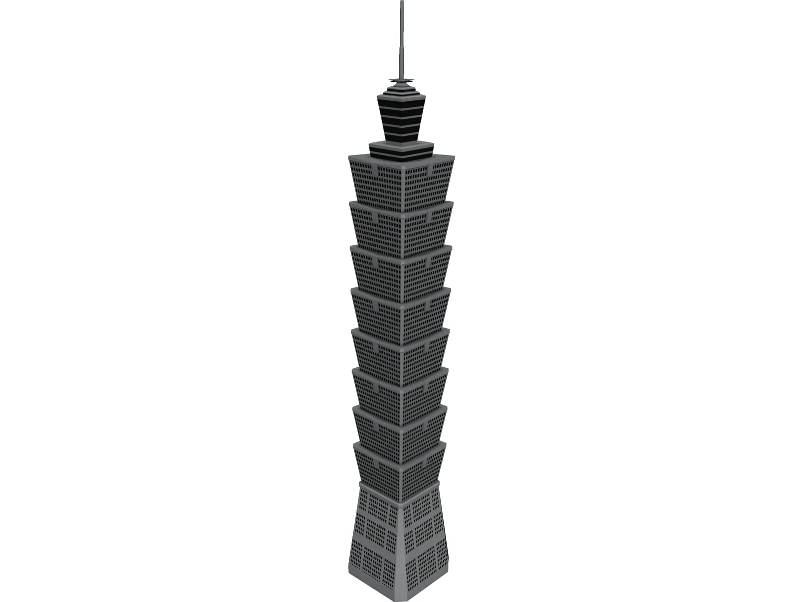 Tower Taipei 3D Model main preview
