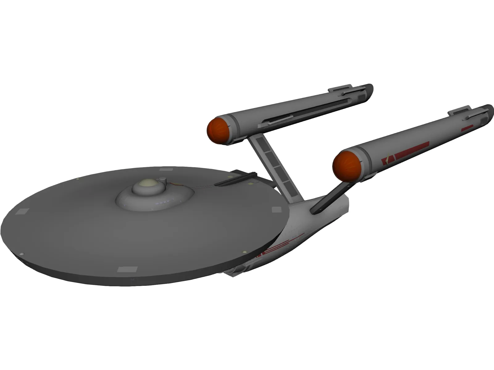 Star Trek Ship 3D Model main preview