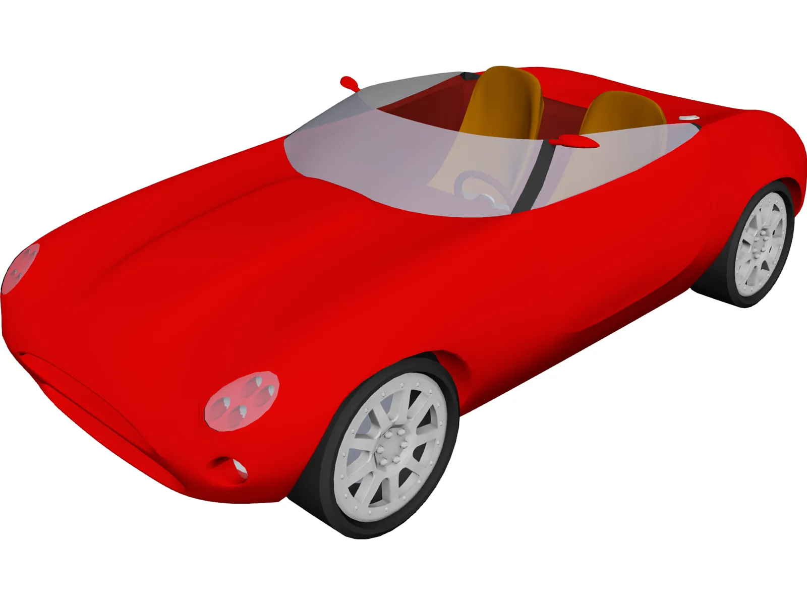 Jaguar F-Type Concept 3D Model main preview