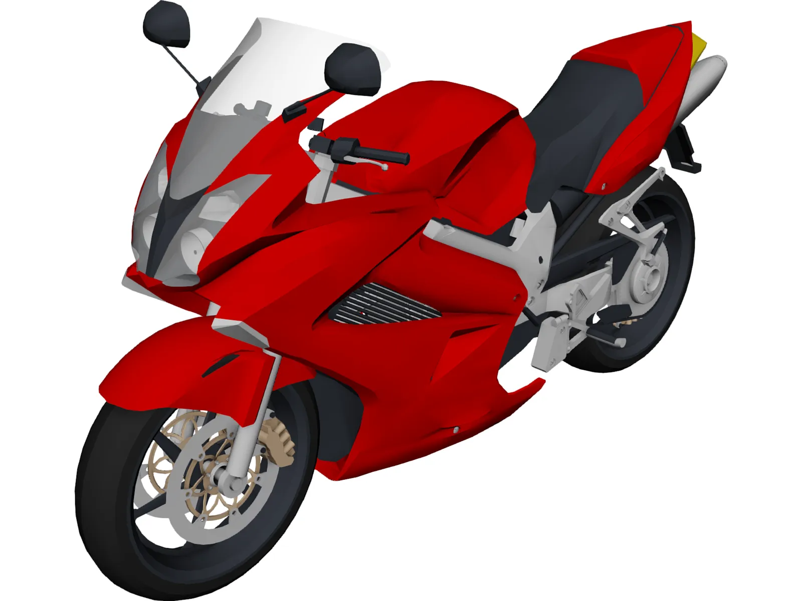 Honda Interceptor 3D Model main preview