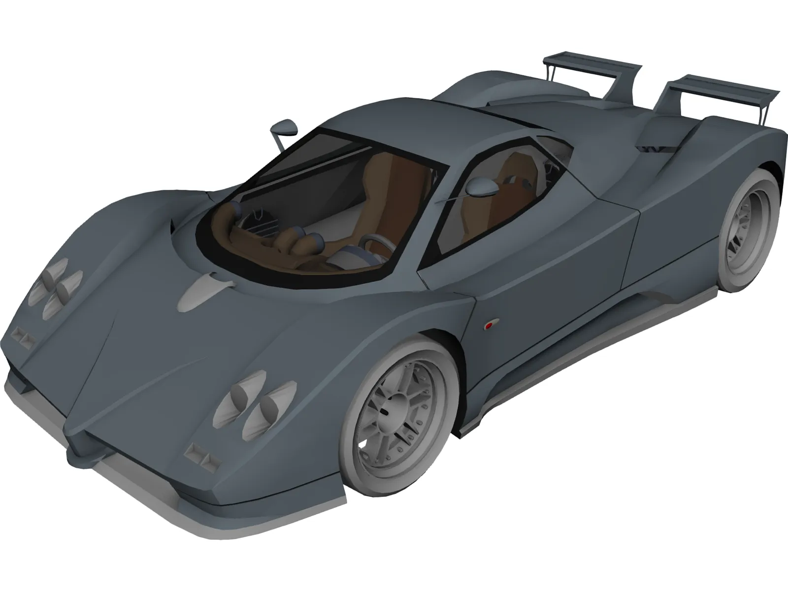 Pagani Zonda 3D Model main preview