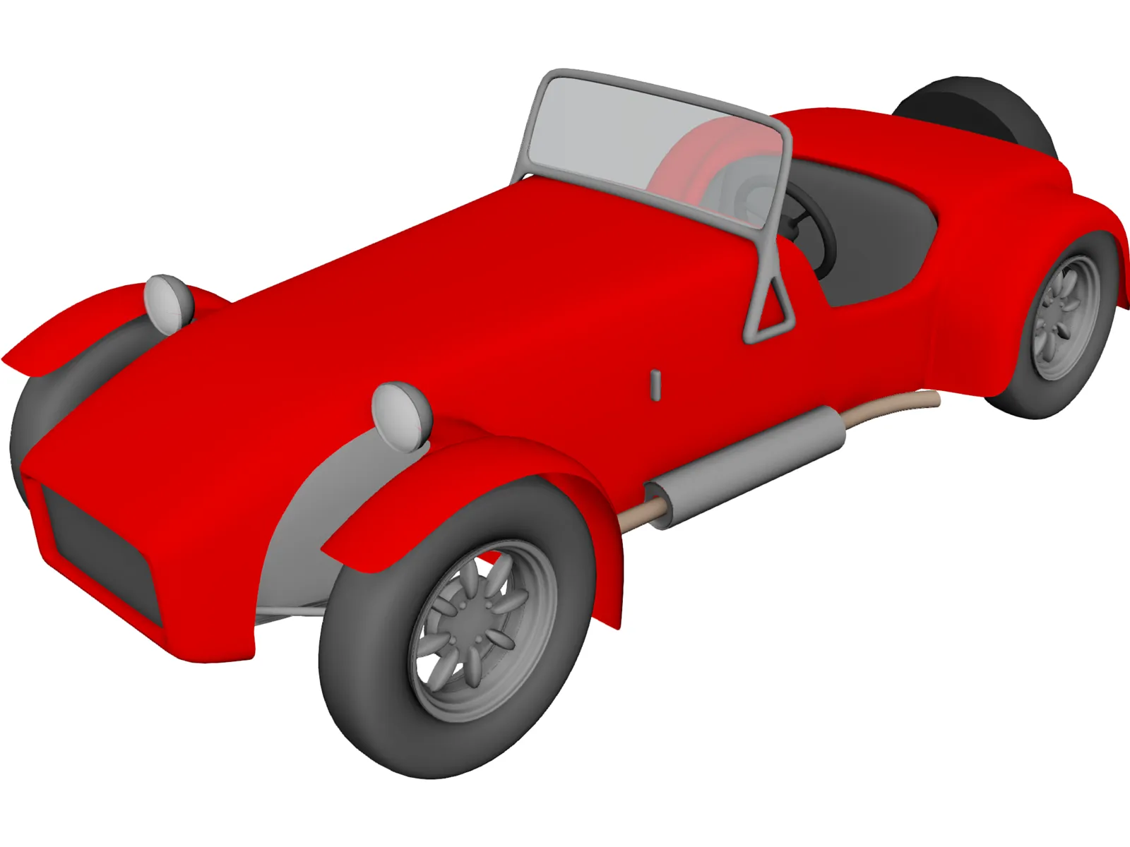 Lotus Super Seven 3D Model main preview
